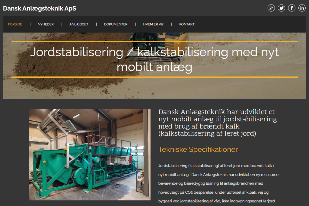 Dansk Anlægsteknik ApS - Kalkstabilisering