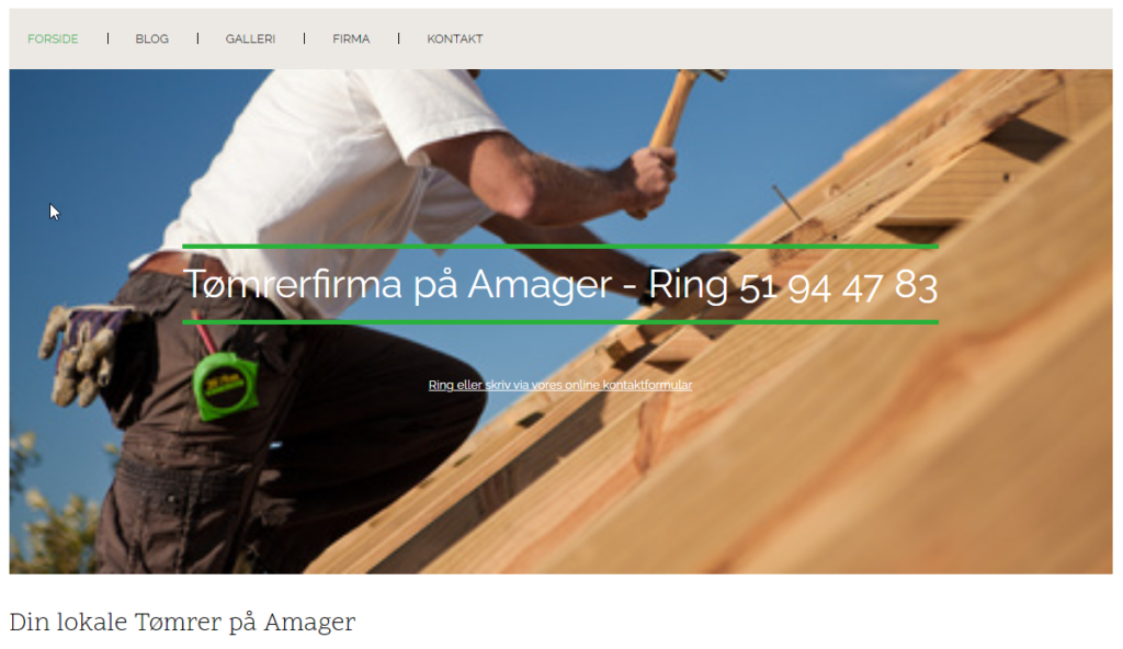 AmarByg.dk - Tømrerfirma på Amager